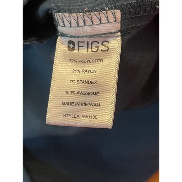 Figs Womens Size Med Teal Stretch Casma V Neck Short Sleeve Scrub Top‎ - Picture 6 of 6